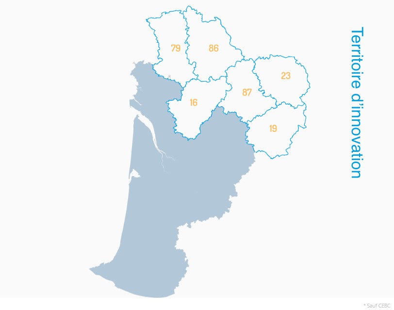Zone de déploiement géographique d'ALIÉNOR TRANSFERT précise